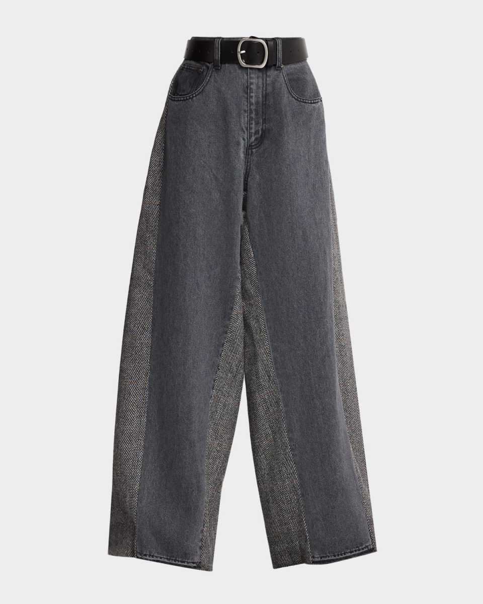 Eleni Belted Combo Jeans